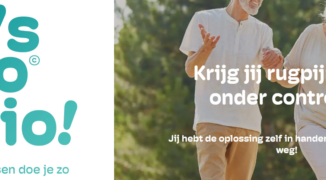 Let’s go fysio – website voor rugpijnpatiënten